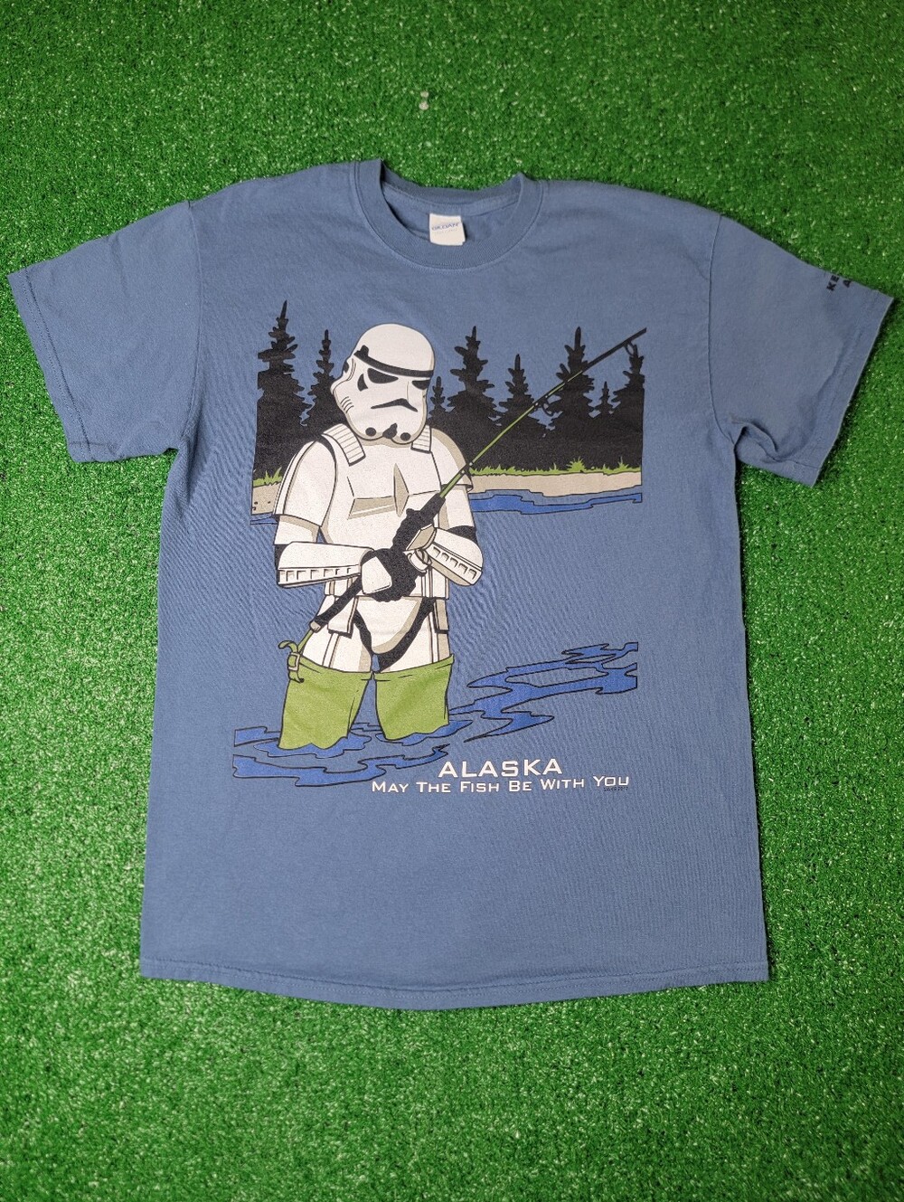 Star Wars Stormtrooper May The Fish Be With You Men's Graphic T Shirt Med Alaska